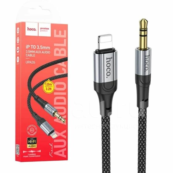 CABLE JACK TO IPHONE HOCO UPA26 Black