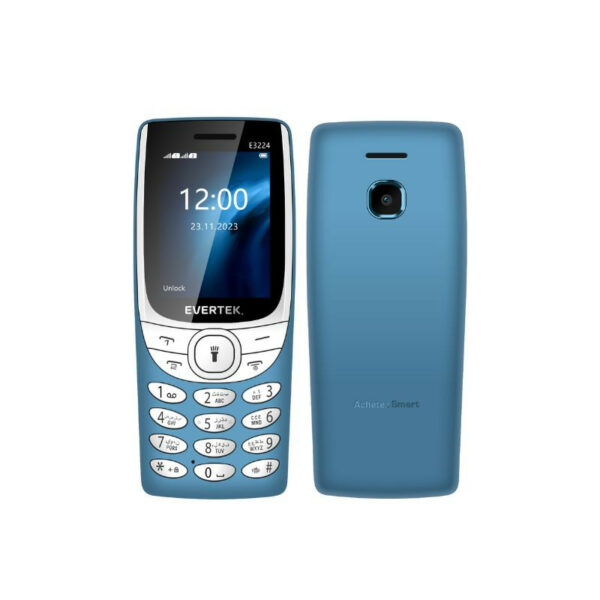 Téléphone Portable EVERTEK E3224 - Light blue