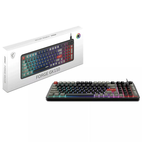 Clavier Gamer Filaire MSI FORGE GK110 AZERTY  Noir